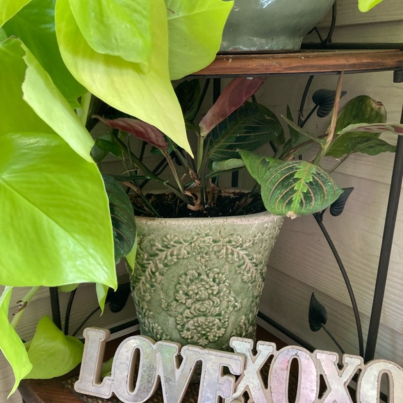 NWT Distressed Farmhouse Galvanized Metal Primitive Sentiment Decor “XOXO” Chic - Picture 5 of 5